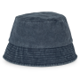 Ecologische verwassen uniseks bob Washed Navy Blue S/M