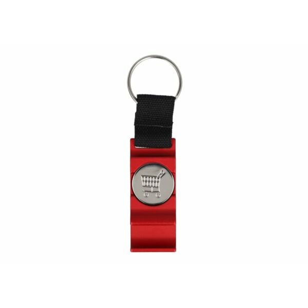 3-in-1 flesopener sleutelhanger - Rood 3-in-1 flesopener sleutelhanger - Rood