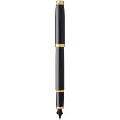 Parker IM vulpen (blauwe inkt) - Zwart/Goud