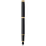 Parker IM vulpen (blauwe inkt) - Zwart/Goud