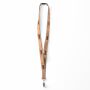 Zeefdruk lanyard van kurk en polyester