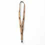 Zeefdruk lanyard van kurk en polyester Zeefdruk lanyard van kurk en polyester