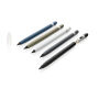 Aluminium inktloze pen met gum, zwart