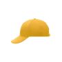 6 Panel Cap Laminated gold yellow one size