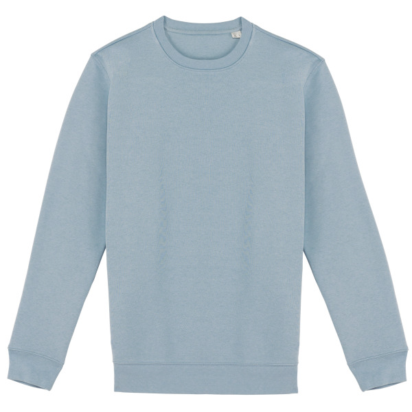 Ecologische uniseks sweater met ronde hals Aquamarine L