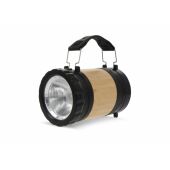 ABS &amp; Bamboe Lamp &amp; Zaklamp - Zwart
