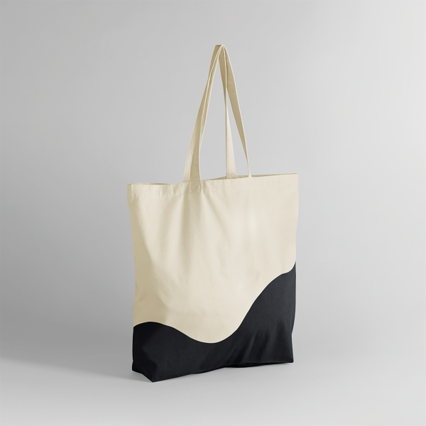Organic reistas met wervelprint