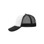 5 Panel Polyester Mesh Cap white/black one size