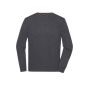 Men's Round-Neck Pullover anthracite-melange 3XL