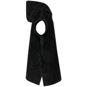 Kinderponcho met capuchon van badstof Black 6/10 jaar