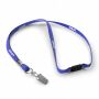 Polyester tubulaire keycord met metalen klem