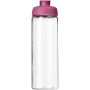 H2O Active® Vibe 850 ml sportfles met kanteldeksel - Transparant/Roze