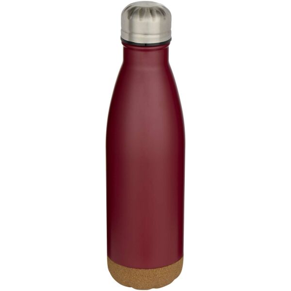 Cove 500 ml dubbelwandige vacuüm geïsoleerde roestvrijstalen waterfles met kurkdetails