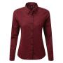 Ladies Maxton Check Long Sleeve Shirt, Black/Red, L, Premier