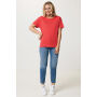 IQONIQ Yala dames lichtgewicht gerecycled katoen t-shirt, luscious red (XXS)