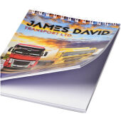 Desk-Mate® A6 spiraal notitieboek - Wit - 50 pagina's