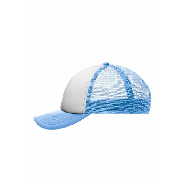 5 Panel Polyester Mesh Cap for Kids white/light blue one size 5 Panel Polyester Mesh Cap for Kids white/light blue one size