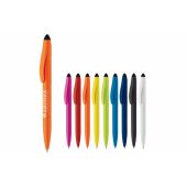 Balpen Touchy stylus hardcolour - Wit / Zwart Balpen Touchy stylus hardcolour - Wit / Zwart