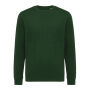 Iqoniq Etosha lichtgewicht gerecycled katoen sweater, forest green (L)