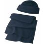 Polyester fleece (200 gr/m²) muts en sjaal Russo blauw