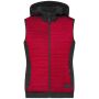 Ladies' Padded Hybrid Vest red melange/black XS Ladies' Padded Hybrid Vest red melange/black XS