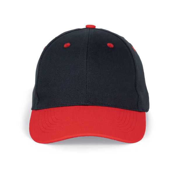 6-Panel-Kappe Navy / Red One Size