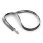 Polyester keycord met reflecterende overlay Polyester keycord met reflecterende overlay