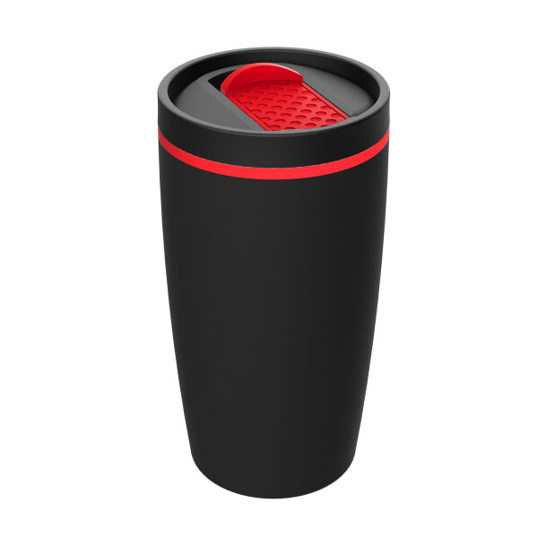 Thermo mug RETUMBLER-METZ - red, black Thermo mug RETUMBLER-METZ - red, black