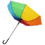 Sarah 23" automatische stormparaplu - Regenboogkleuren