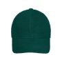 6 Panel Fleece Cap with Earflaps dark green one size