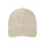 6 Panel Corduroy Cap Organic Cotton sandstone one size