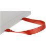 Smartfold papieren tas van 210 g/m² met lintgrepen en een glanzende laminaatlaag - 24 x 10 x 24 cm - Rood
