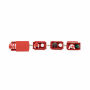 JUNA - Houten decoratie kersttrein - Rood