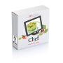 Chef tablet standaard met touchpen, zwart, zilver