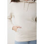 IQONIQ Rila lichtgewicht gerecycled katoen hoodie, ivory white (XL)