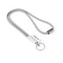 Polyester 2-kleurige koord-lanyard met full color label
