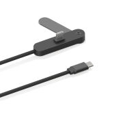 Aluvia RCS 65W PD-kabel met verstelbare telefoonstandaard, zwart