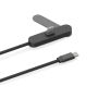Aluvia RCS 65W PD-kabel met verstelbare telefoonstandaard, zwart Aluvia RCS 65W PD-kabel met verstelbare telefoonstandaard, zwart