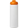 Baseline® Plus 750 ml sportfles met flipcapdeksel - Wit/Oranje