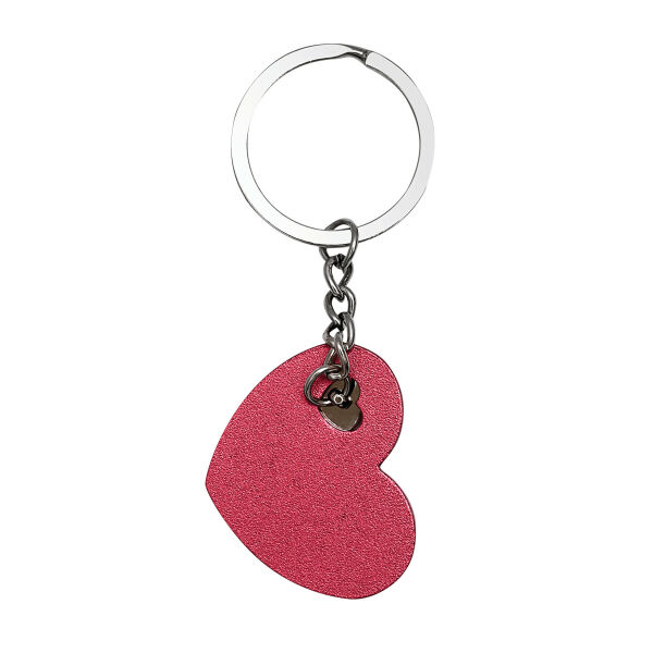 HEART-IN-HEART - Sleutelhanger rood, zilver HEART-IN-HEART - Sleutelhanger rood, zilver