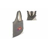 Boodschappentas Gerecycled katoen OEKO-TEX® 140g/m² 38x42cm - Grijs