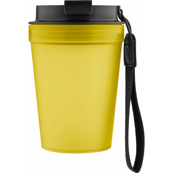PP Reisbeker Lush 350 ml geel PP Reisbeker Lush 350 ml geel