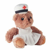 NURSE - Pluche teddybeer verpleegster - Wit