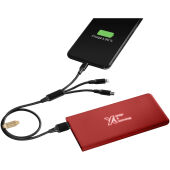 SCX.design P15 5000 mAh powerbank met oplichtend logo - Middenrood