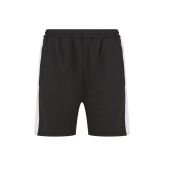 ADULTS' KNITTED SHORTS WITH ZIP POCKETS, BLACK / WHITE, XS, FINDEN HALES