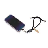CarryLoop RCS rPET verstelbare telefoonhouder met polsband, zwart
