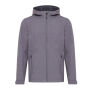IQONIQ Makalu gerecycled polyester softshell jas, vulcano heather grey (L) IQONIQ Makalu gerecycled polyester softshell jas, vulcano heather grey (L)