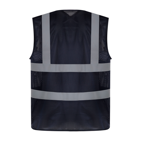 Hoge zichtbaarheid hesje van gaas Navy XXL Hoge zichtbaarheid hesje van gaas Navy XXL