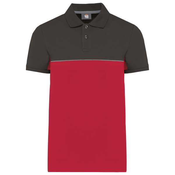 Ecologische uniseks polo met korte mouwen in twee kleuren Ecologische uniseks polo met korte mouwen in twee kleuren