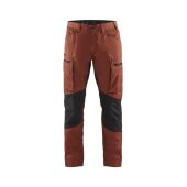 Gebrand rood/Zwart
